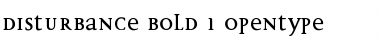 Disturbance Bold Font