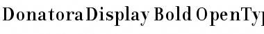 DonatoraDisplay Bold Font