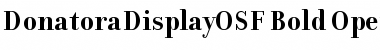 Download DonatoraDisplayOSF Font