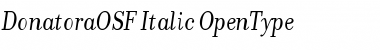 DonatoraOSF Italic Font