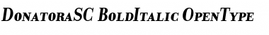 DonatoraSC BoldItalic Font