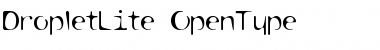 DropletLite Regular Font