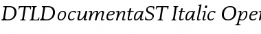 DTLDocumentaST Italic Font