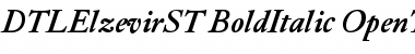 DTL Elzevir ST Bold Italic Font