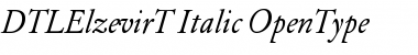 DTLElzevirT Italic Font