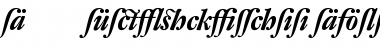 DTL Fleischmann D Bold Italic Alt Font