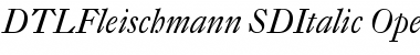 DTL Fleischmann SD Italic Font