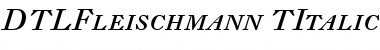 DTL Fleischmann T Italic Caps Font