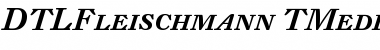 DTL Fleischmann T Medium Italic Caps Font