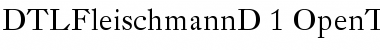 DTL Fleischmann D Regular Font