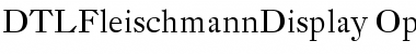 Download DTL Fleischmann Display Font