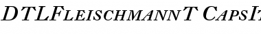 DTL Fleischmann T Caps Italic Font
