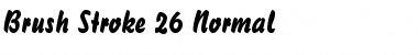 Brush Stroke 26 Normal Font