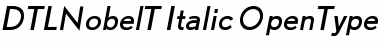 DTLNobelT Italic Font