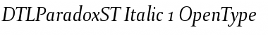 Download DTL Paradox Font