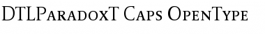 DTL Paradox T Caps Regular Font