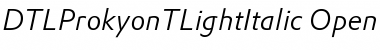 Download DTLProkyonTLight Font