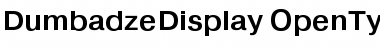 DumbadzeDisplay Regular Font