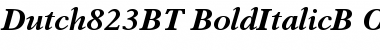 Dutch 823 Bold Italic Font