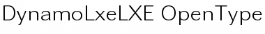 Dynamo LXE Regular Font