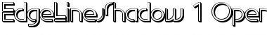 Download EdgeLineShadow Font