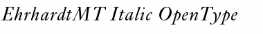 Ehrhardt MT Italic Font