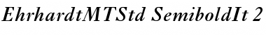 Ehrhardt MT Std Semibold Italic Font