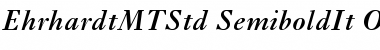 Ehrhardt MT Std Semibold Italic Font