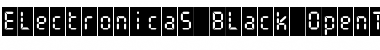 ElectronicaS-Black Regular Font