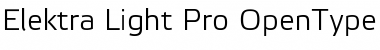 Download Elektra Light Pro Font