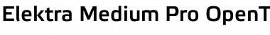 Elektra Medium Pro Regular Font