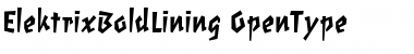 ElektrixBoldLining Regular Font