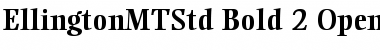 Ellington MT Std Bold Font