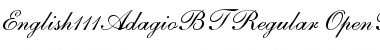 English 111 Adagio Font