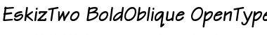 Download EskizTwo-BoldOblique Font