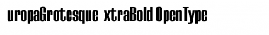 EuropaGrotesqueExtraBold Regular Font