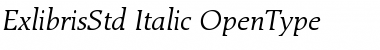 Exlibris Std Italic Font