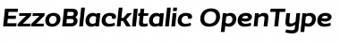 Download EzzoBlackItalic Font