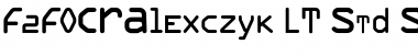 F2FOCRAlexczyk LT Std Shake Regular Font