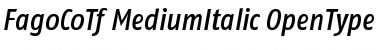 FagoCoTf MediumItalic Font