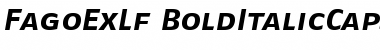 FagoExLf BoldItalicCaps Font