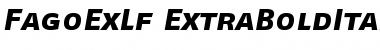FagoExLf ExtraBoldItalicCaps Font