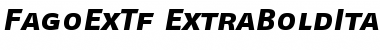 FagoExTf ExtraBoldItalicCaps Font