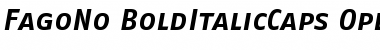 FagoNo BoldItalicCaps Font