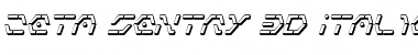 Download Zeta Sentry 3D Italic Font