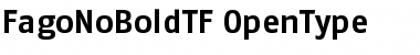 FagoNoBoldTf Regular Font