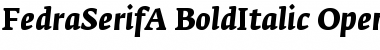 FedraSerifA BoldItalic Font