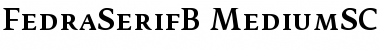 FedraSerifB MediumSC Font