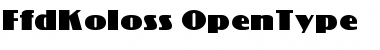 Download FFD Koloss Font