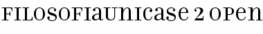 Filosofia Unicase Font